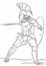 Spartan Coloring Warrior Drawing Pages Soldier Greek Gladiator Printable Drawings Hephaestus Helmet Color Draw Supercoloring Kids Spartans Sheets Sketches Getcolorings sketch template