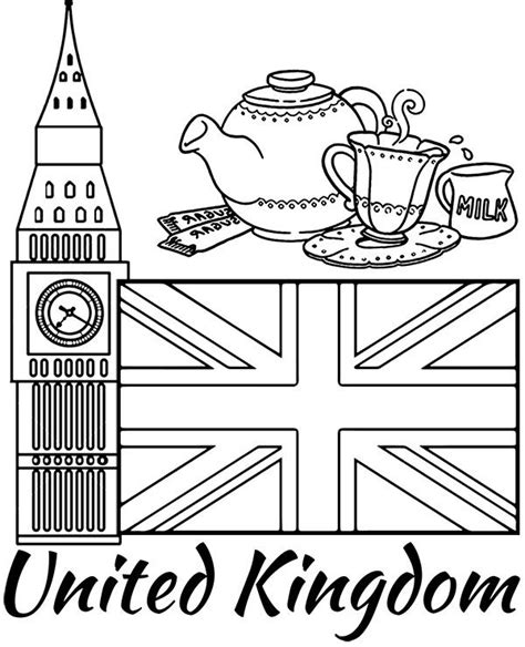 british coloring pages