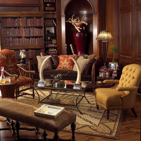 british colonial style library   home pinterest
