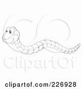 Snake Outline Coloring Illustration Cute Royalty Rf Clipart Bannykh Alex Tree sketch template