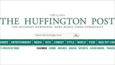 huffington post launches uk edition bbc news