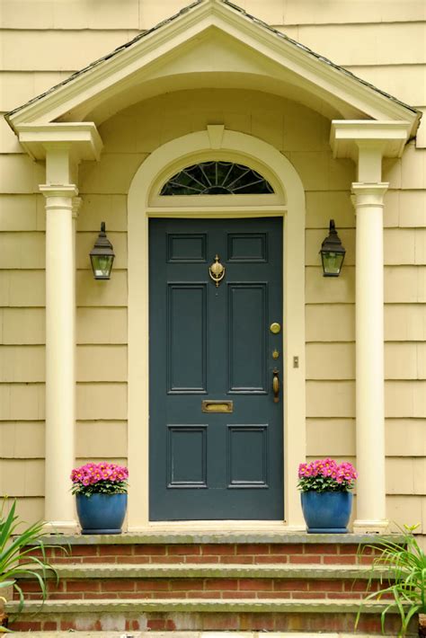cool blue front doors  residential homes