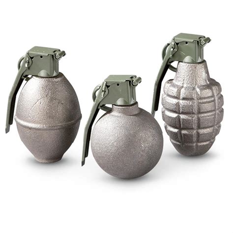 hand grenade dummy inert grenade replica     burns army surplus