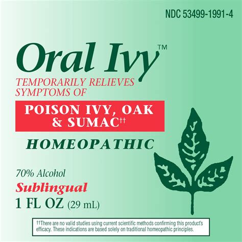 Natures Way Boericke And Tafel Oral Ivy Liquid Homeopathic Treatment