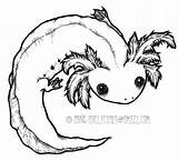 Axolotl Coloring Designlooter Drawings 545px 03kb sketch template
