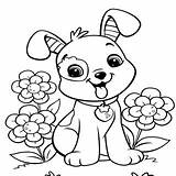 Coloring Pages Puppy Getdrawings sketch template