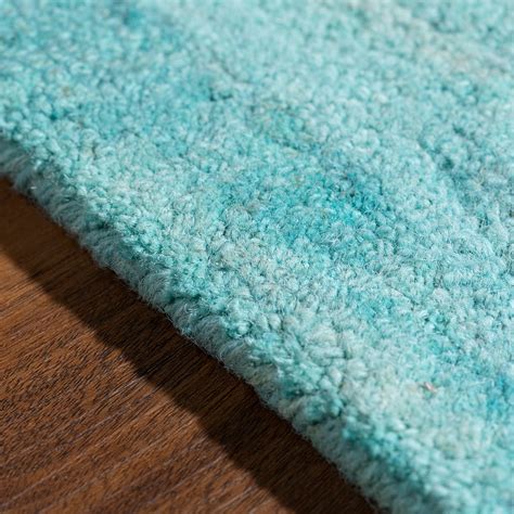 traditional wool damask area rug aqua    addison rugs