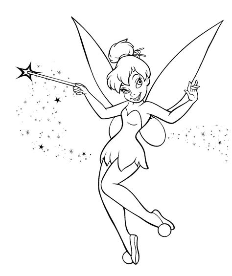 printable tinkerbell coloring pages