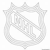 Coloring Nhl Hockey Logo Pages Sport Printable Book sketch template
