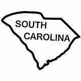 Carolina South Outline State Pages Decal Coloring Gamecocks Clip Template Logo sketch template