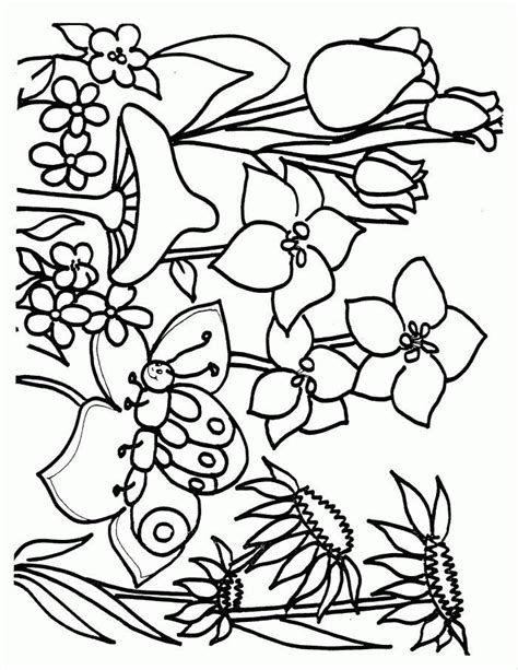 flower page printable coloring sheets spring coloring sheets spring