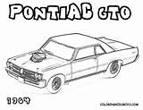 Gto Colouring Pontiac Hotrod sketch template