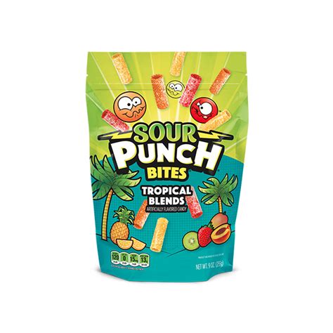 Sour Punch Bites Tropical Blends 9oz The Candyland