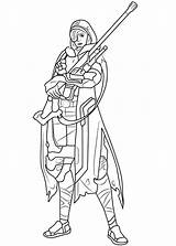 Overwatch Coloring Pages Soldier sketch template