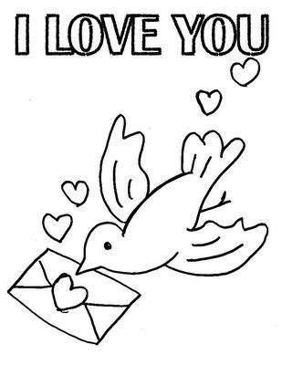 love  valentines coloring pages dibujos de palomas palomas