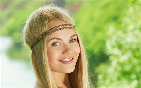 Headbands Smiling 1080p Magazine X Women Blondes Mpl Talia