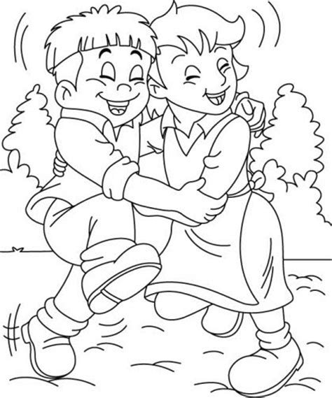 coloring pages friendship day coloring pages