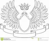 Crest Family Arms Coat Blank Coloring Printable Template Shield Templates Crests Wings Pages Logo Cute Surfnetkids Visit Clipart sketch template