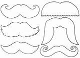 Mustache Moustache sketch template