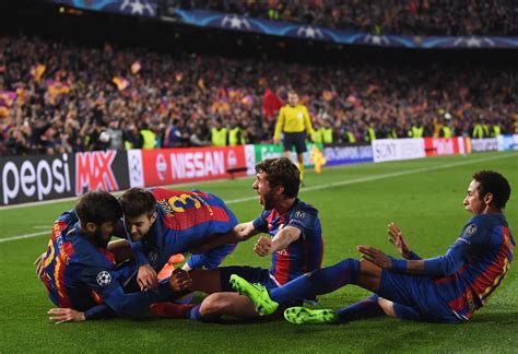 barcelonas incredible victory  psg  greatest champions league comeback   time
