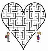 Wedding Coloring Pages Activities Maze Games Kids Book Colouring Printable Heart Cartoon Printables Theme Gif Print Valentine Doolhof Mazes Reception sketch template