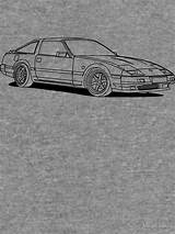 Redbubble Hoodie Z31 Outlines 300zx sketch template