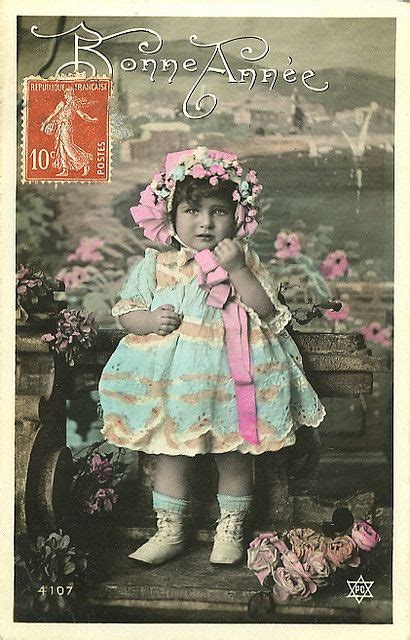 pin  nostalgic children postcards