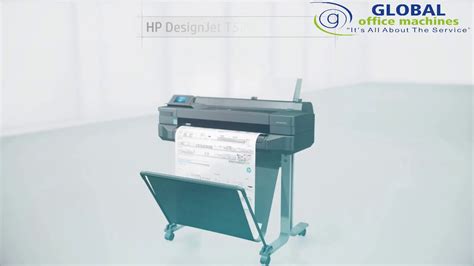Hp Designjet T520 24 Inch Printer Youtube