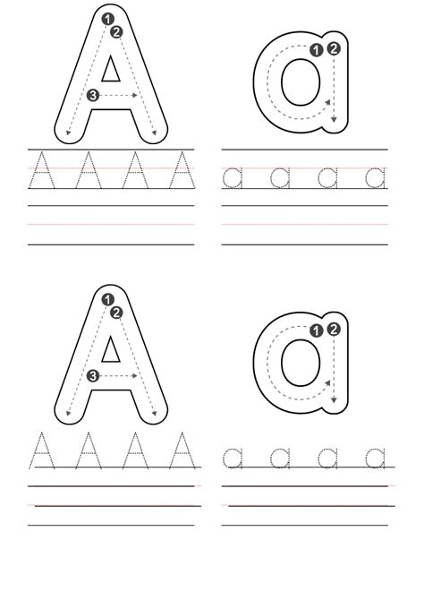 preschool letter  worksheets printable