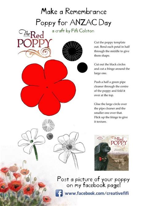 poppy template red poppies  poppies  pinterest