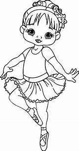 Coloring Pages Ballerina Girl Cartoon Girls Dance Colouring Baby Leap Kids Nice Toddler Little Cute Movie Sheets Discover Information Wecoloringpage sketch template