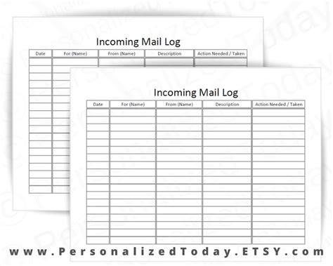 outgoing mail template