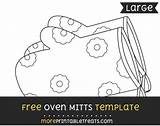 Mitts sketch template