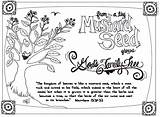 Mustard Parable Parables Jesus Mrshlovesjesus sketch template