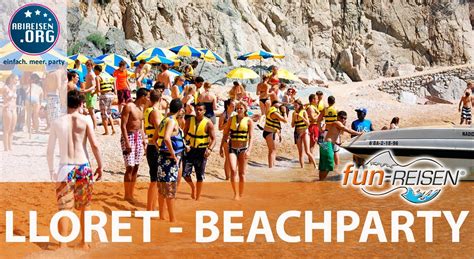 Fun Reisen Lloret De Mar Beachparty Youtube