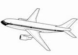 Coloring Airliner Boeing Plane Concorde Pages Template Airplanes sketch template