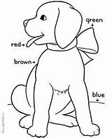Coloring Pages Color Puppy Sight Words Colors Animal Learning Dementia Printable Patients Sheets Kids Activities Print Dog Cartoon Easy Printables sketch template