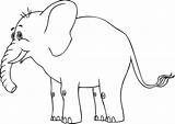 Elephants sketch template