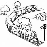 Train Coloring Pages Toy Steam Diesel Trains Model Track Outline Drawing Color Caboose Print Getcolorings Printable Getdrawings Size Netart sketch template