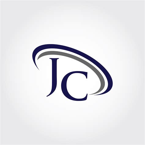 monogram jc logo design  vectorseller thehungryjpeg