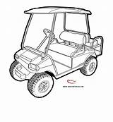 Golf Cart Drawing Car Buggy Template Dune Cartoon Coloring Pages Carts Club Printable Drawings Getdrawings Paintingvalley sketch template
