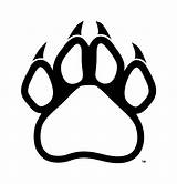 Paw Outline Print Cliparts Cougar Clipart Attribution Forget Link Don sketch template