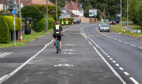 drivers annoyed as cycle lane which gives bikes more room than cars