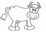 Vaca Vacas Aprender Vache sketch template