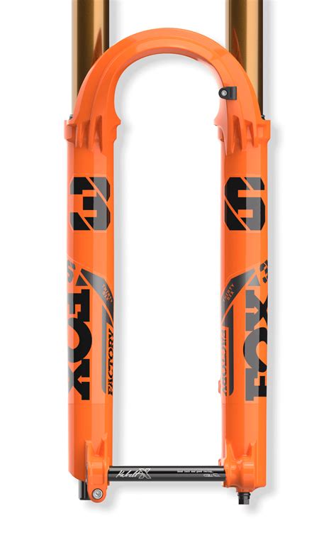 fox  factory suspension fork  mm qr   mm  mm offset shiny orange grip