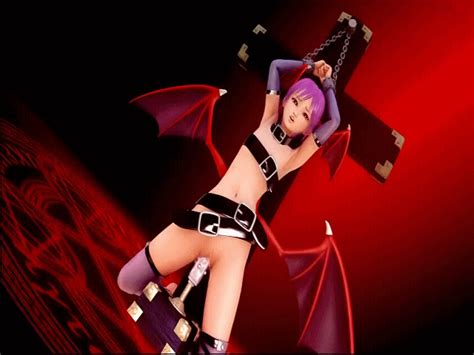 Rule 34 3d Oz Animated Bat Wings Censored Chains Collar Darkstalkers
