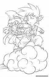 Goku Chichi Lineart Carapau Deviantart sketch template