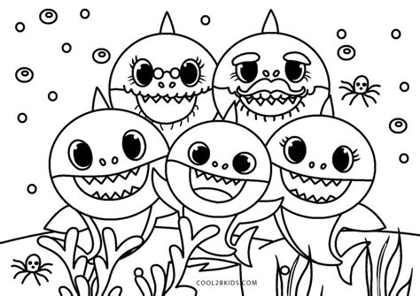 baby shark coloring pages filninto