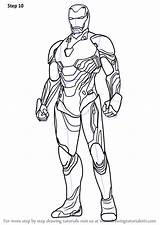Avengers Infinity Drawingtutorials101 Animados Facil Ironman Divyajanani Homem Superhelden Armadura Malvorlagen Zeichnungen Endgame Vingadores Menino sketch template