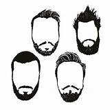 Sideburns Illustrations Clip Vector Hair sketch template